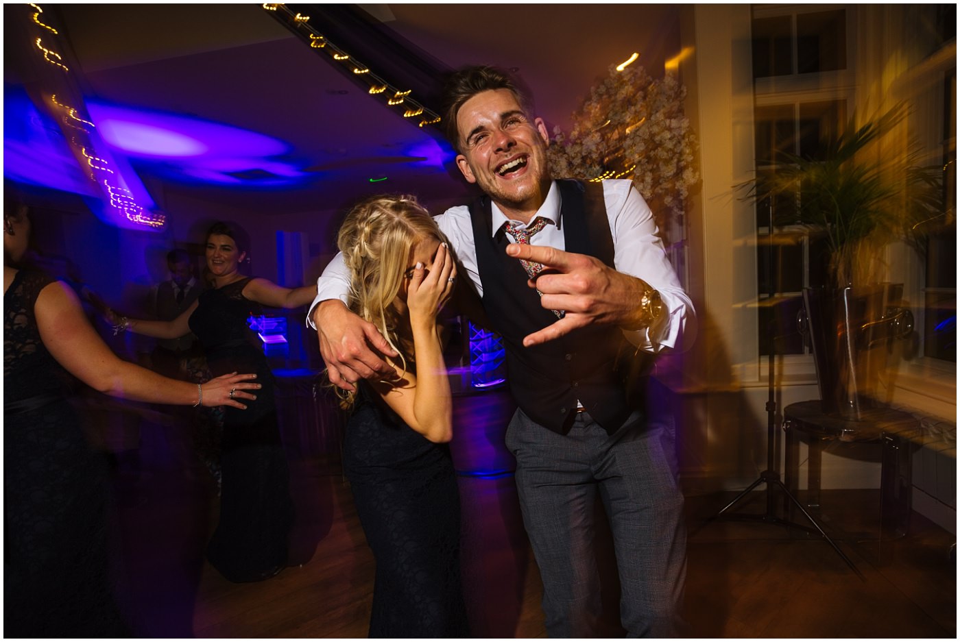 guests party and dance at mitton hall