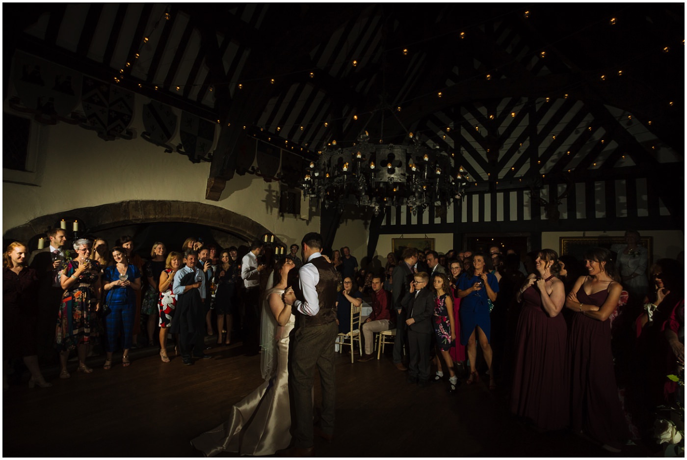 first dance in the banquet hall at samlesbury hall